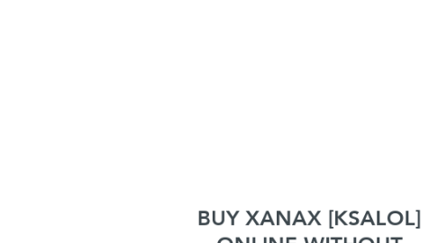 Mind Map: BUY XANAX [KSALOL] ONLINE WITHOUT PRESCRIPTION